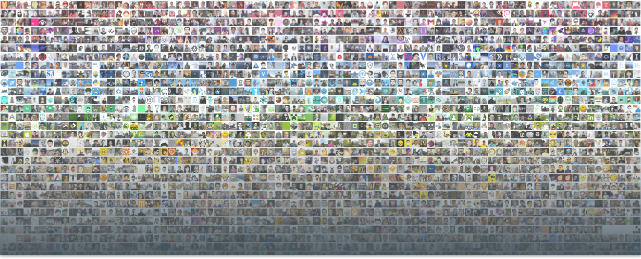 dwyl community members github profile collage